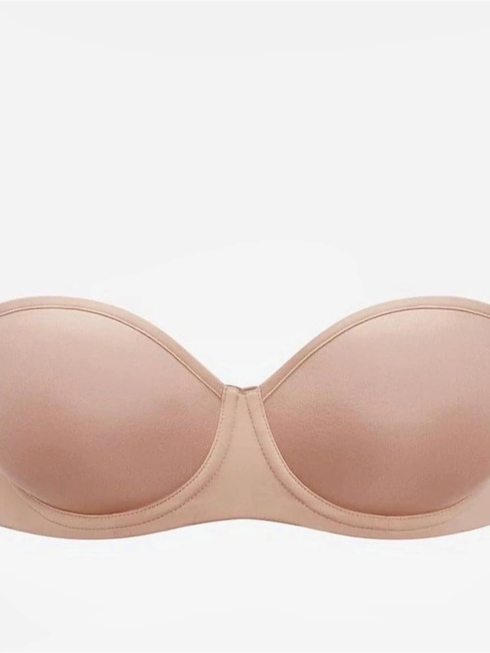 THIRDLOVE 24/7 Classic Strapless Bra Pink 34C 1/2 NWT (HALF SIZE)